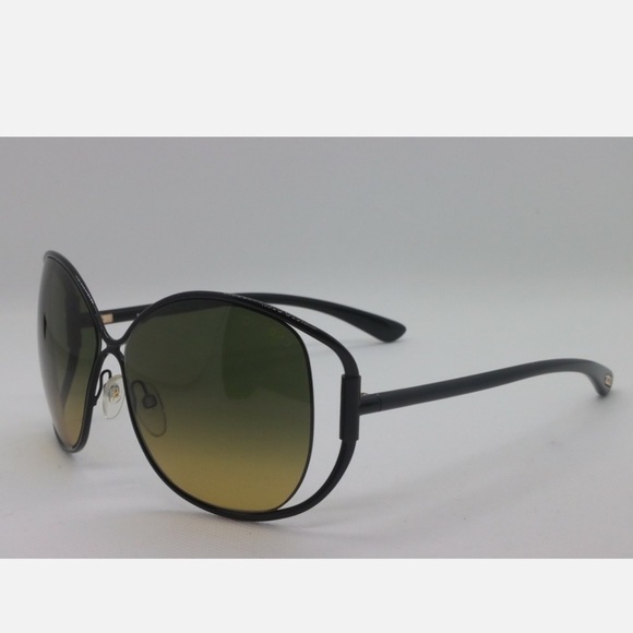 NEW TOM FORD TF 155 01P EMMELINE BLACK GOLD GRADIENT AUTHENTIC SUNGLASSES main image 3
